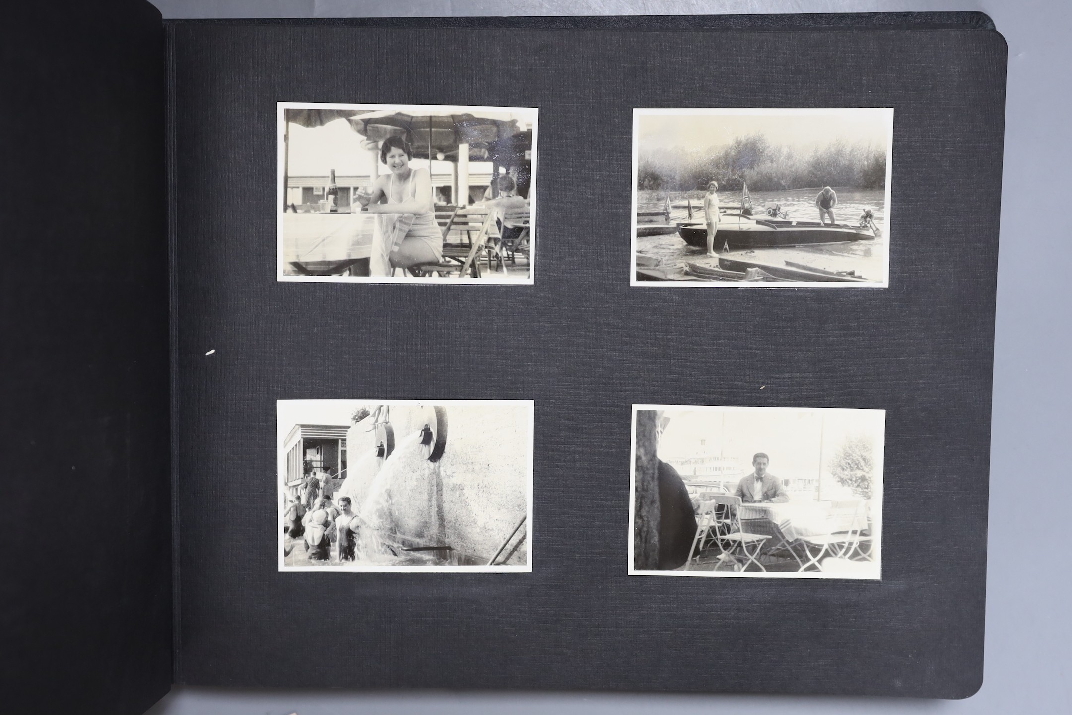 An English photograph album with photos of a holiday to Germany in August 1936.